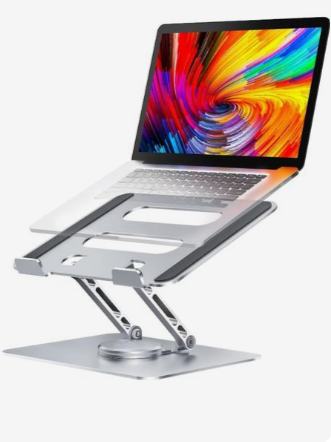 Metal Laptop Stand | Adjustable Foldable Laptop Stand | Portable Laptop Stand With Box & Cover