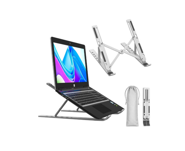 Adjustable Foldable Laptop Stand for Desk – Portable Ergonomic Laptop Holder